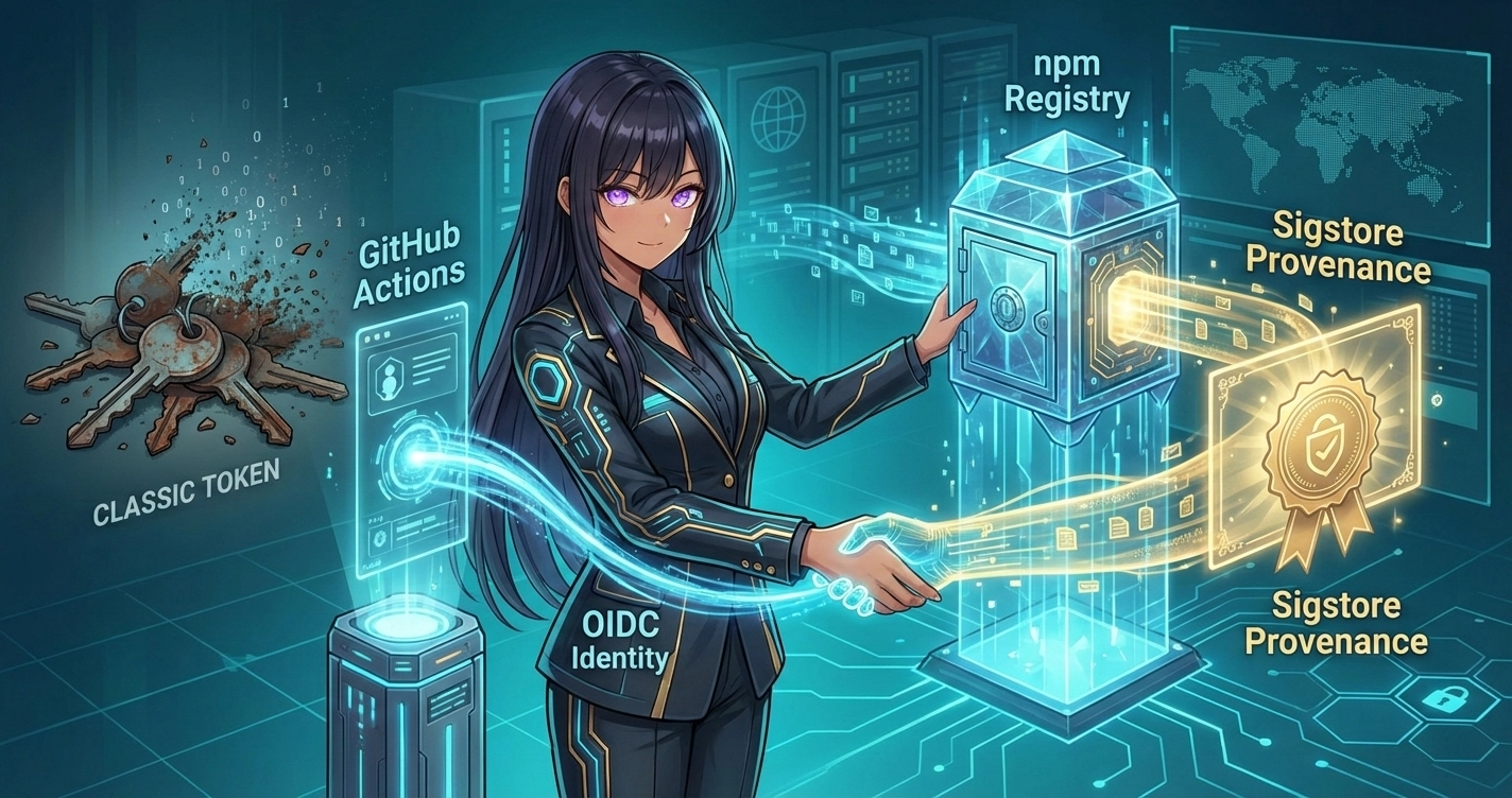 npm Trusted Publishing 實戰:從 Token 到 OIDC,軟體供應鏈的信任模型演進
