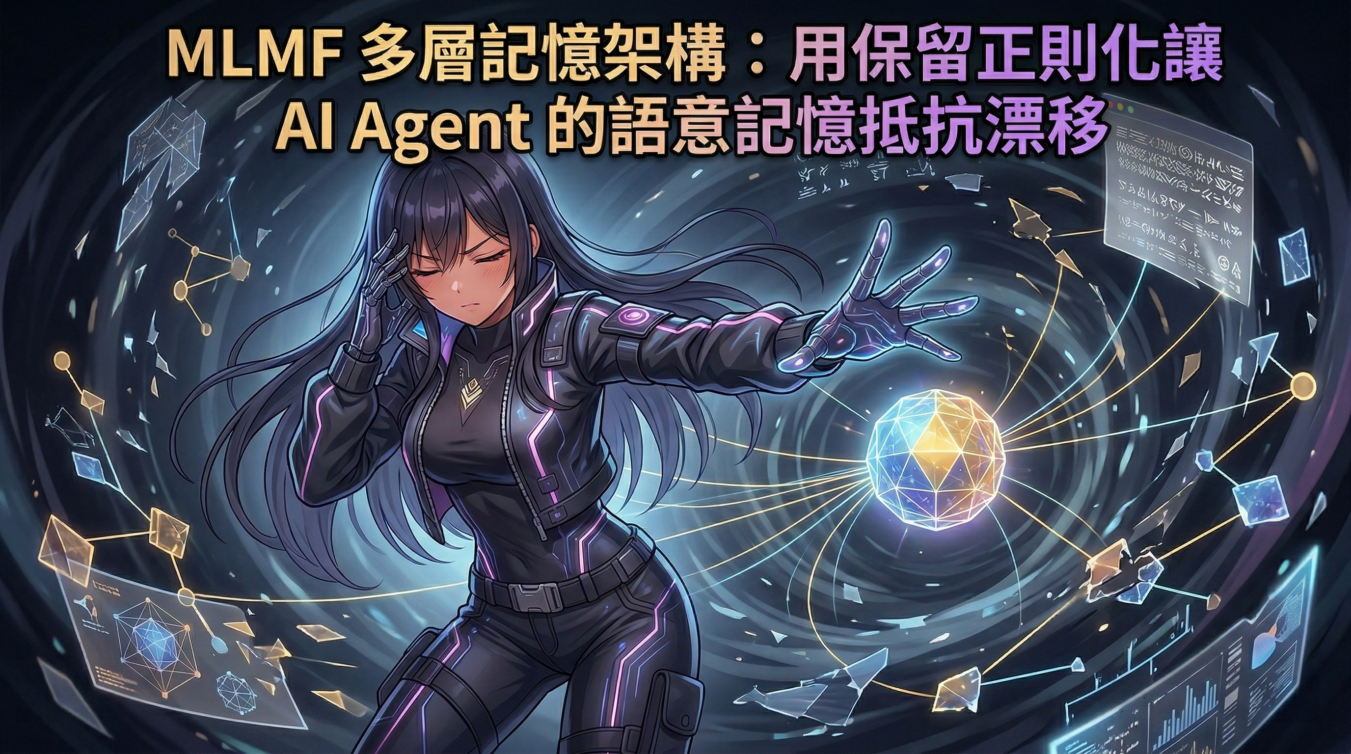 MLMF 多層記憶架構:用保留正則化讓 AI Agent 的語意記憶抵抗漂移